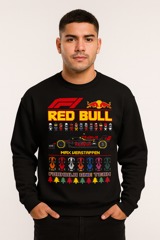 Suéter Navideño Ugly Sweater de Max Verstappen x Escudería RedBull | Edición Especial