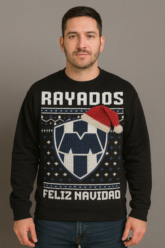 Suéter navideño Ugly Sweater Club Monterrey Estilo Crochet Edición Especial