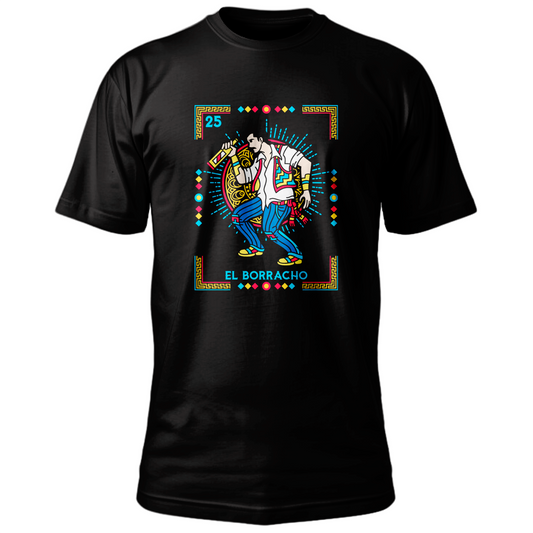 Playera de "El Borracho" Lotería mexicana