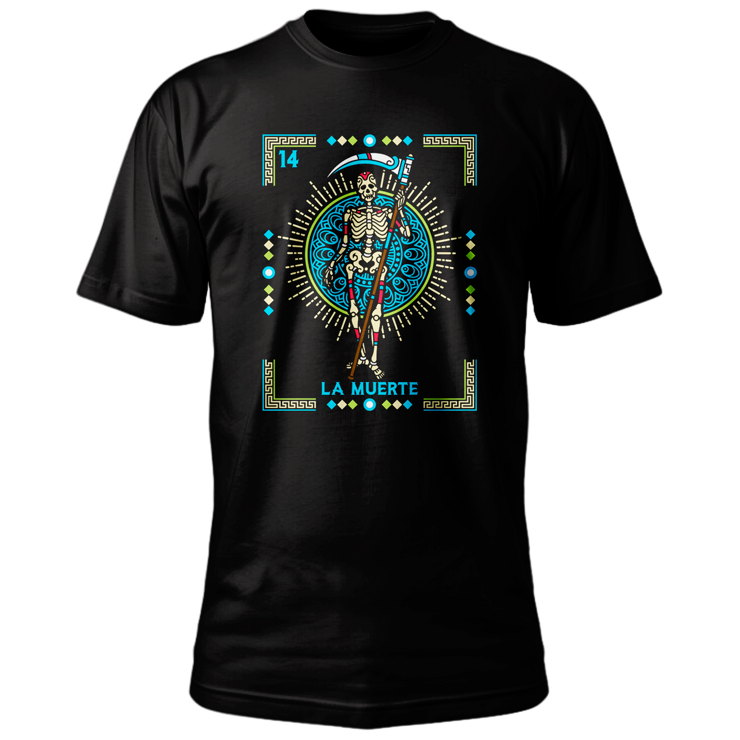 Playera de "La Muerte " Lotería mexicana