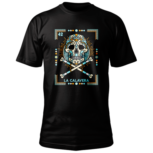 Playera de "La Calavera " Lotería mexicana