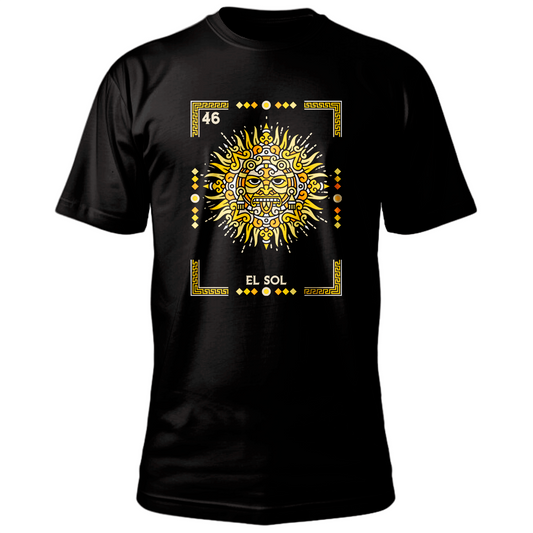 Playera de "El Sol" Lotería mexicana