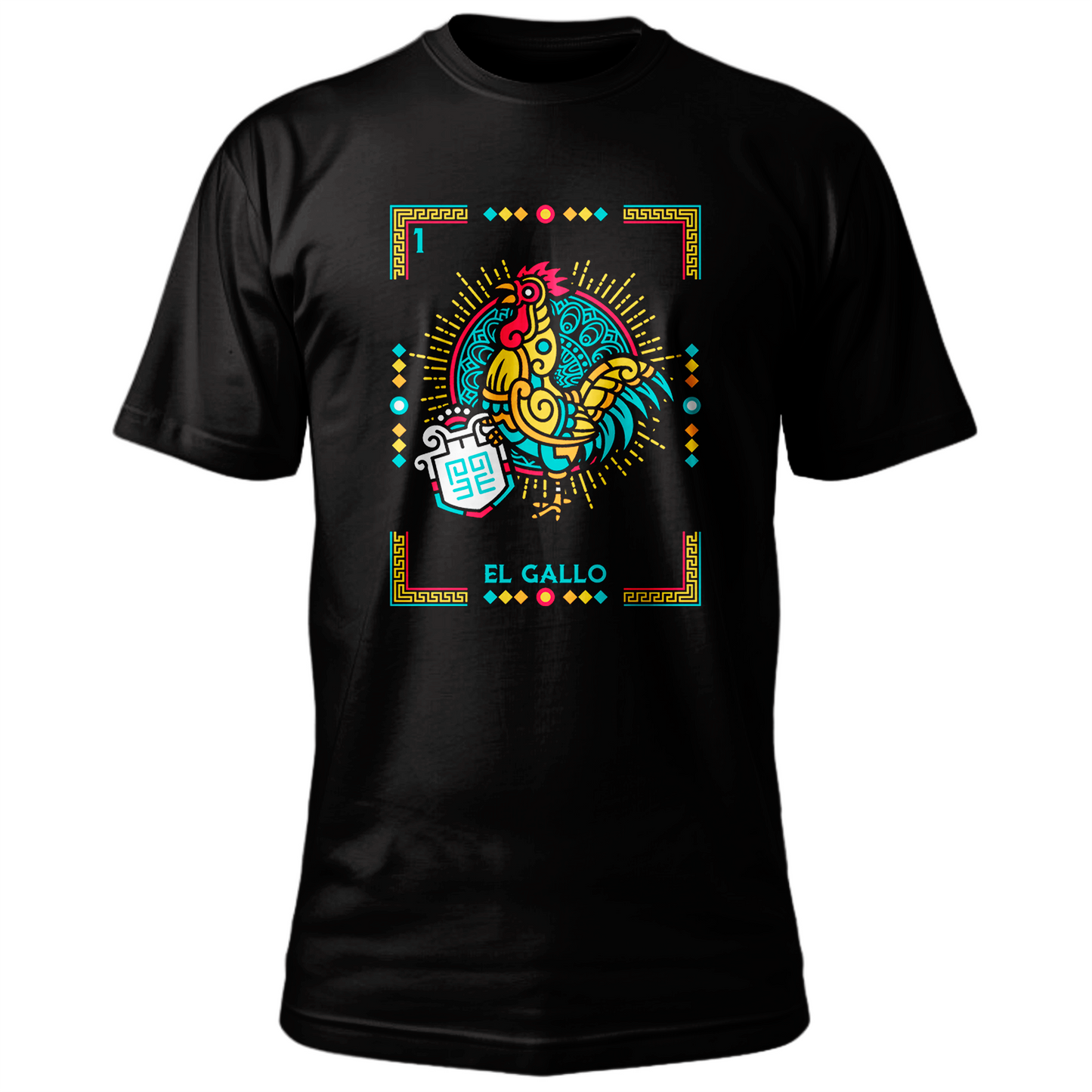 Playera de "El Gallo" Lotería mexicana