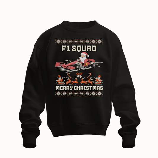 Suéter navideño "F1 Squad Santa"