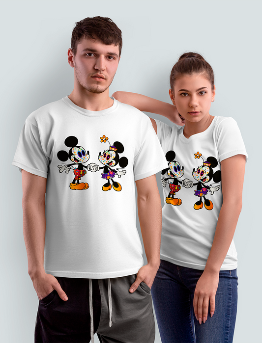 Playeras de pareja "Mickey y Minnie Catrines Juntos"