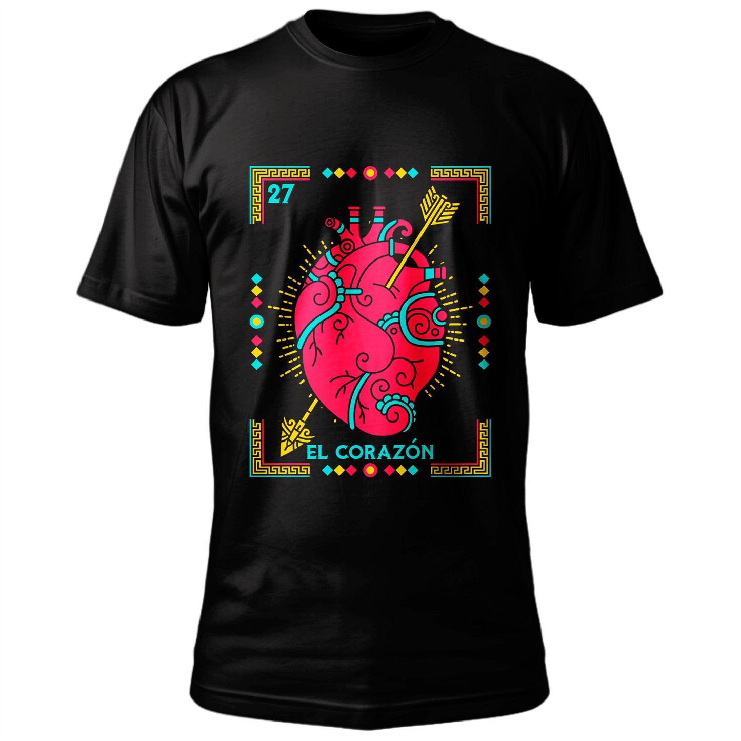 Playera de "El Corazón" Lotería mexicana