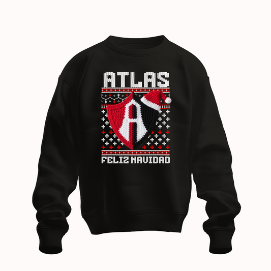 Suéter navideño Ugly Sweater Club Atlas Estilo Crochet Edición Especial