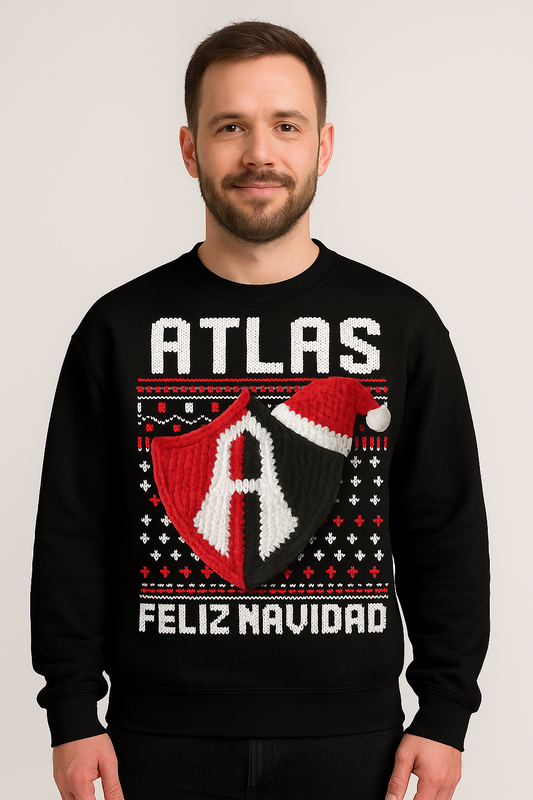 Suéter navideño Ugly Sweater Club Atlas Estilo Crochet Edición Especial