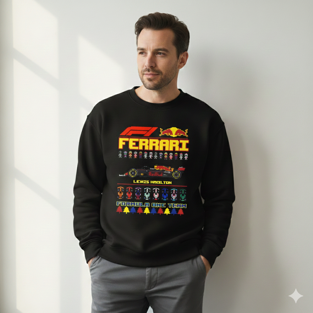 Suéter Navideño Ugly Sweater de Charles Leclerc x Escudería Ferrari | Edición Especial