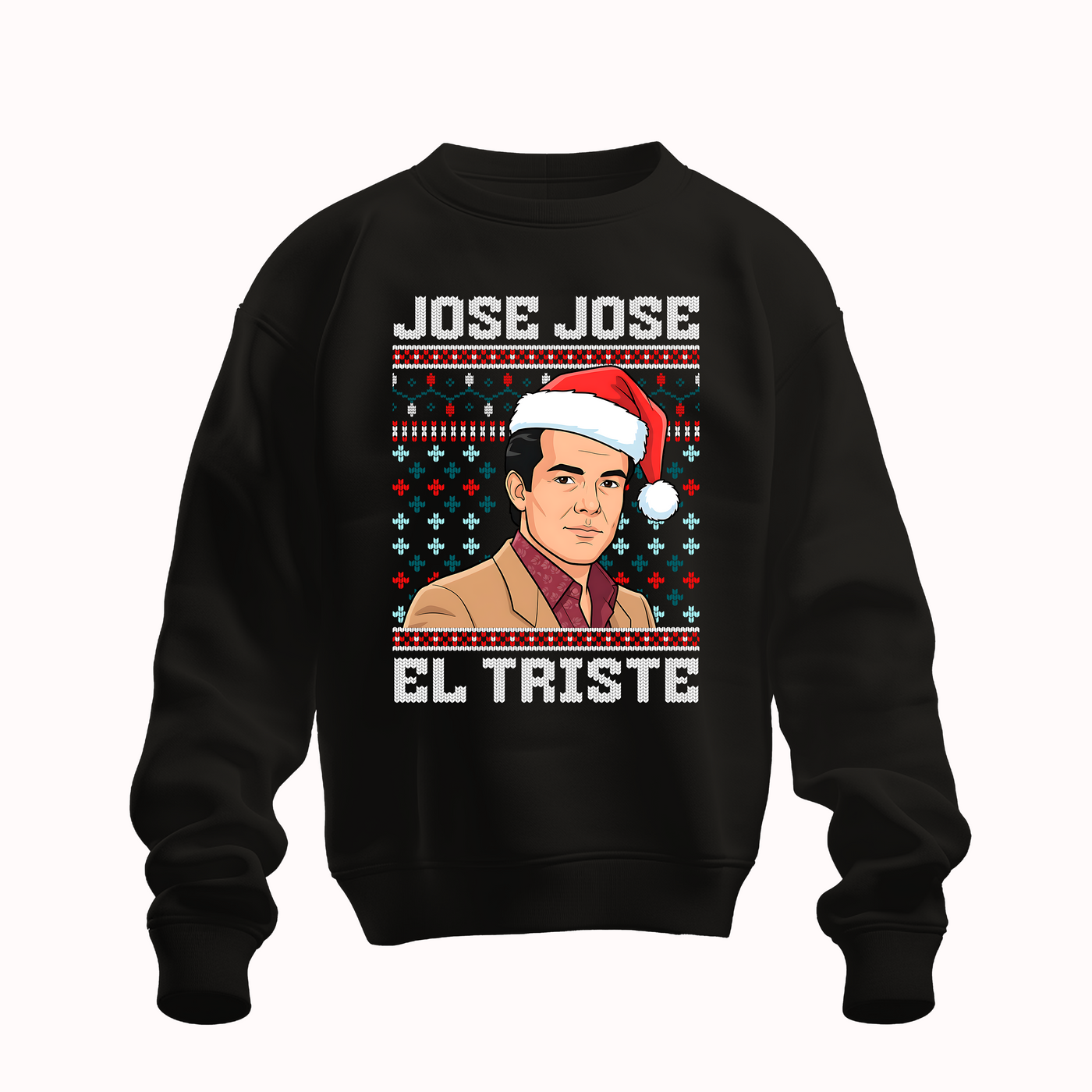 Modelos usando ugly sweaters Holy Shirt MX