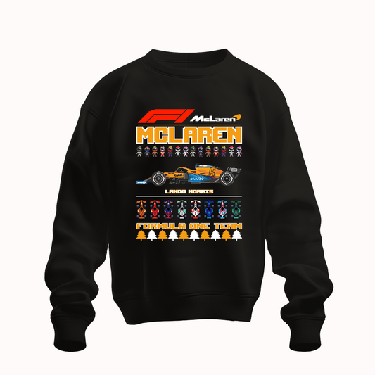 Suéter Navideño Ugly Sweater de Lando Norris x Escudería McLaren | Edición Especial