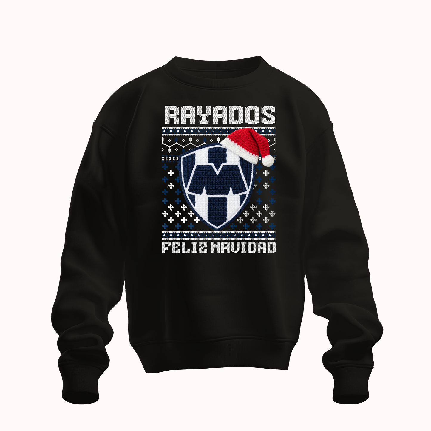 Suéter navideño Ugly Sweater Club Monterrey Estilo Crochet Edición Especial