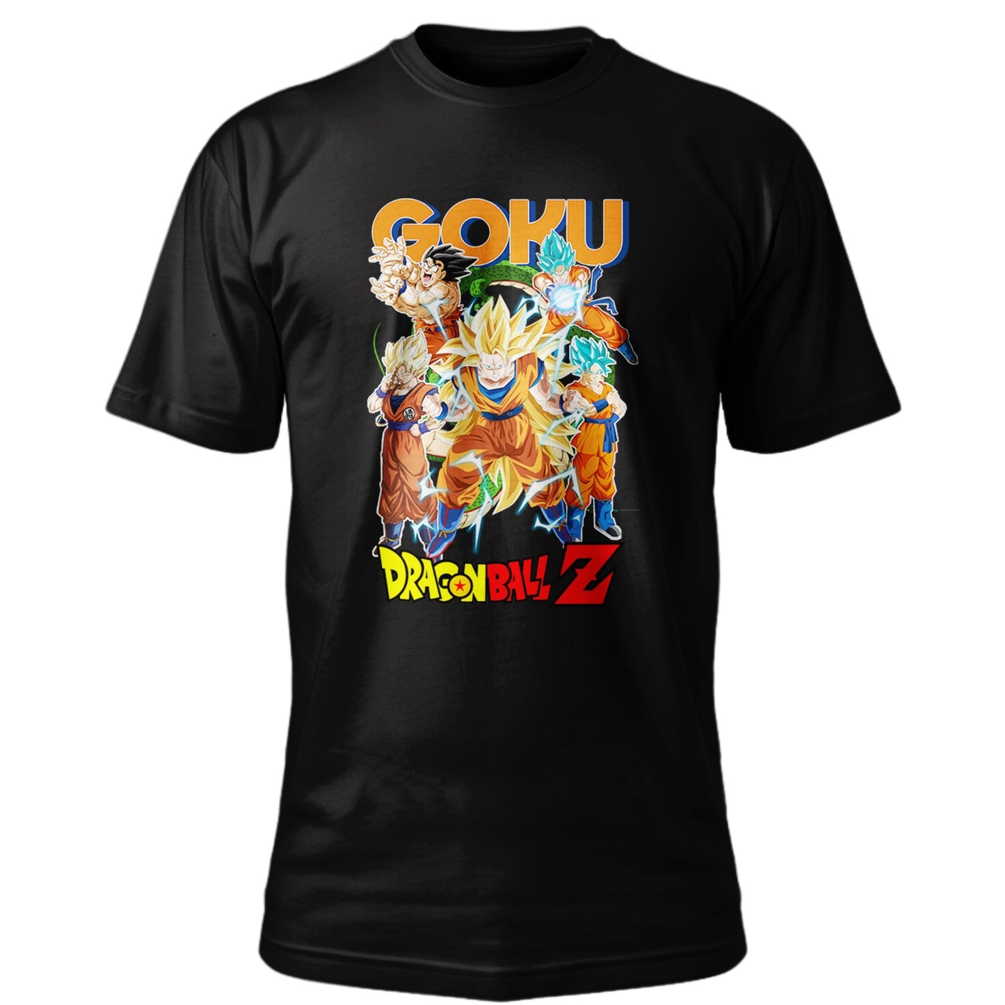 Playera Dragon Ball "Goku Transformaciones"