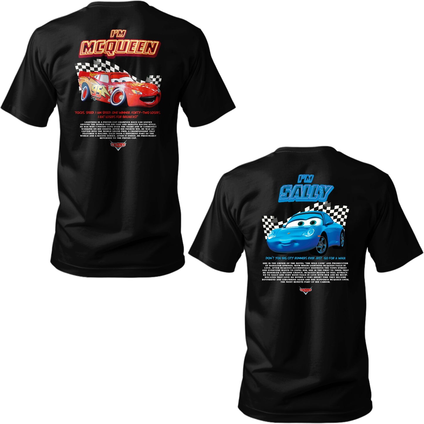 Playera de pareja "Cars"
