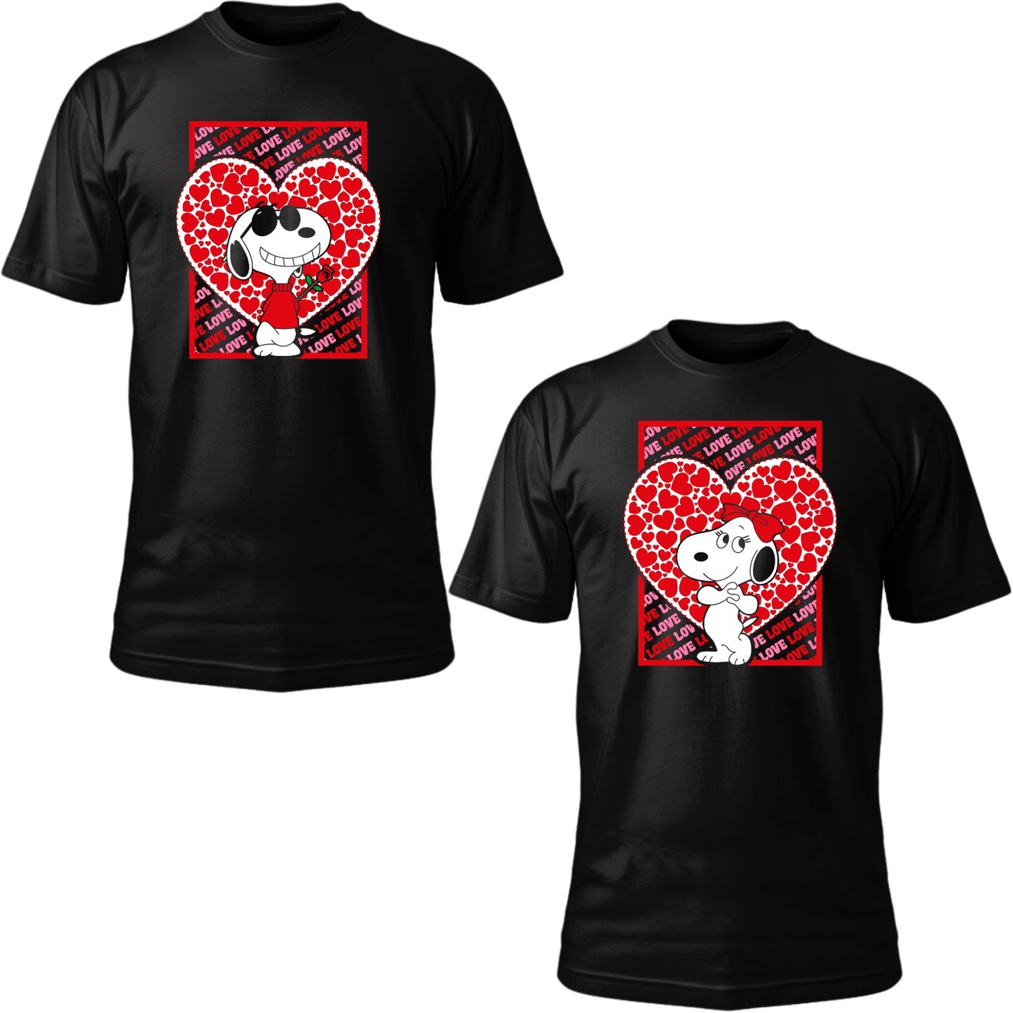 Playeras de pareja "Snoopy"