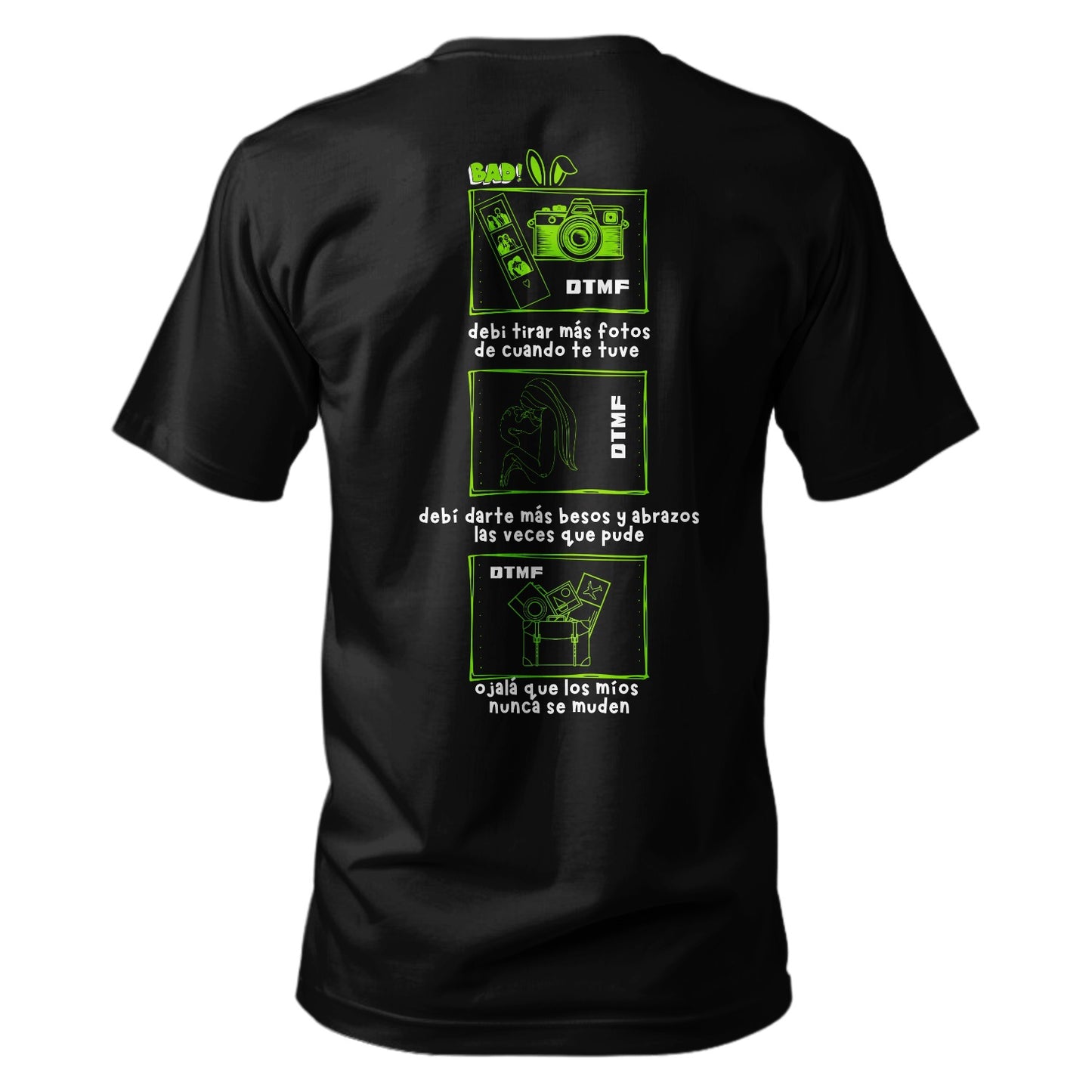 Playera Bad Bunny DTMF Canción.