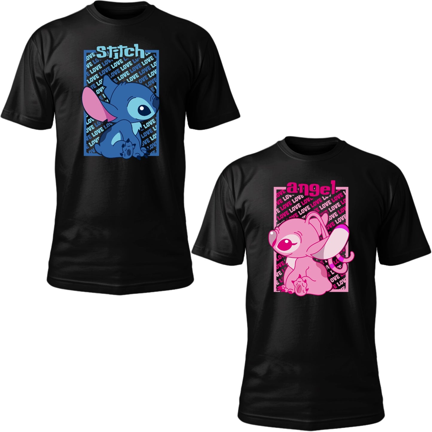 Playeras de pareja "Stitch"