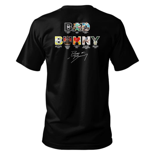 Playera Bad Bunny Albums Letra.