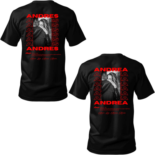 Playeras de pareja "Nombres"