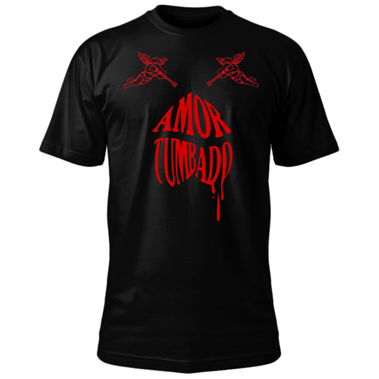 Playera Corridos Tumbados "Amor Tumbado" Negra.