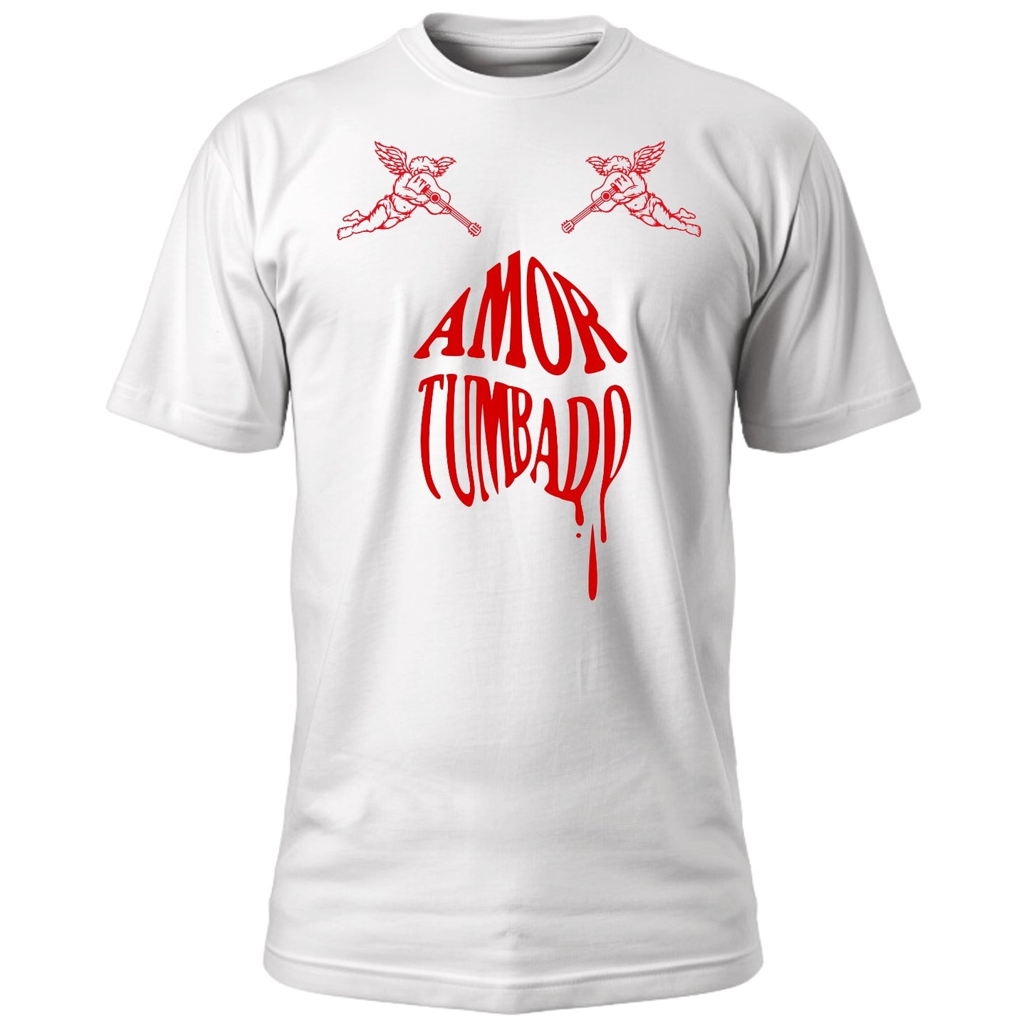 Playera Corridos Tumbados "Amor Tumbado" Blanca