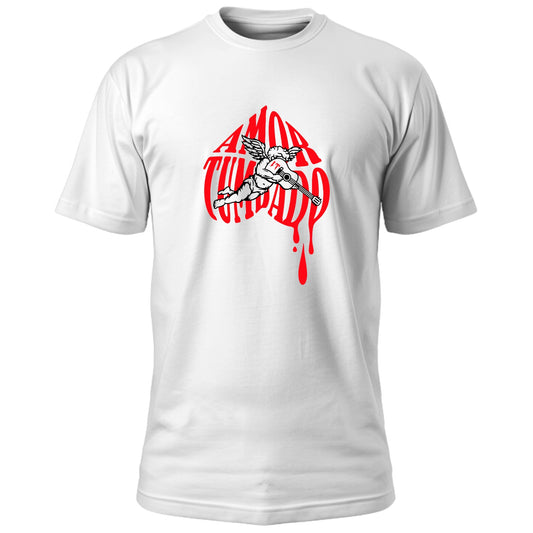 Playera Corridos Tumbados "Angel" Blanca.